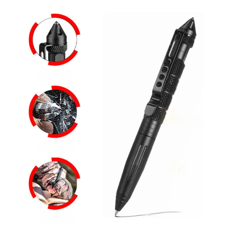 Pen Tactical Glass - ปากกาอเนกประสงค์ทางยุทธวิธี สำหรับป้องกันตัว ฉุกเฉิน เอาตัวรอด ทุบกระจก ทำจากเหล็กทังสเตน