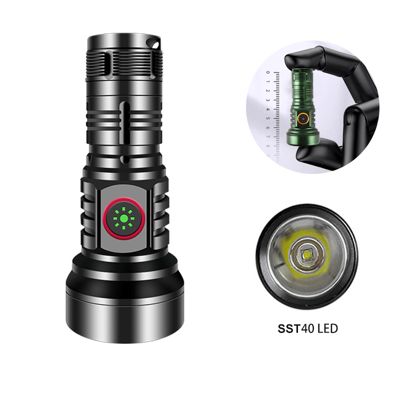 Edc (Every Day Carry - ไฟฉาย LED แบบ SST40ชาร์จไฟได้ชนิด C USB