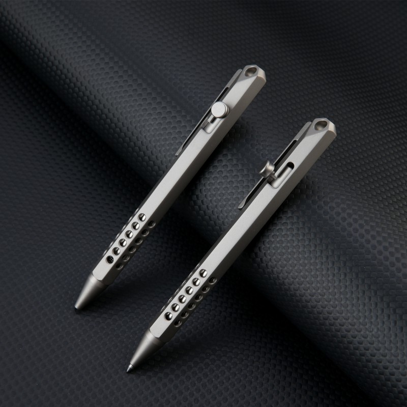 Pen Tactical Glass - ปากกาพกพาโลหะผสมไทเทเนียม 1 ชิ้น ปากกาทางยุทธวิธีทรงหกเหลี่ยมคุณภาพสูง เครื่องมืออเนกประสงค์ ที่ทุบกระจก