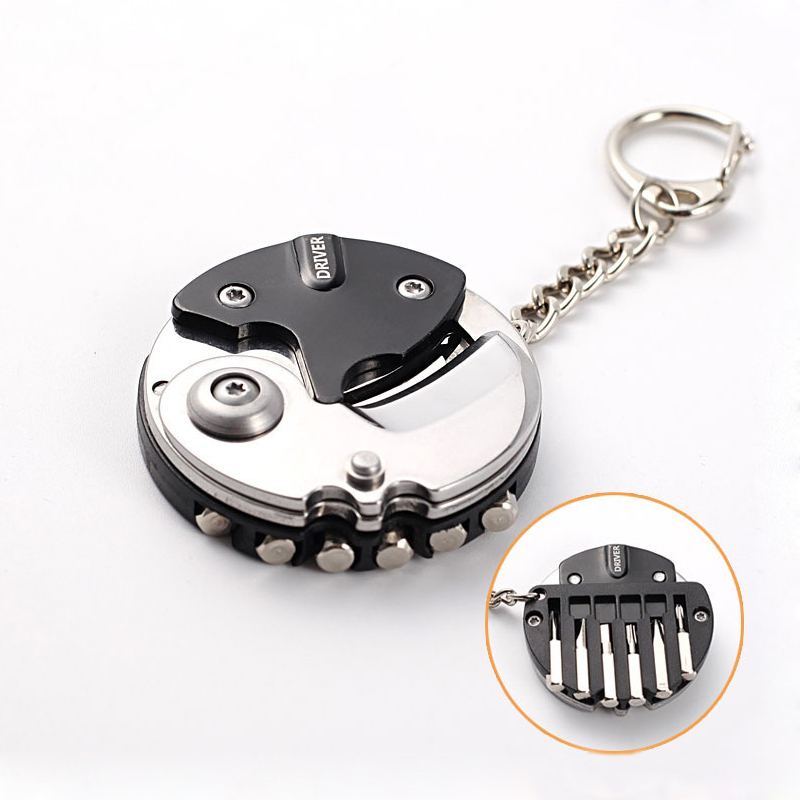 Edc Carry Coins - มัลติฟังก์ชั่นเหรียญมีดพวงกุญแจพกพากลางแจ้ง EDC Gadgets MINI Pocket ไขควง