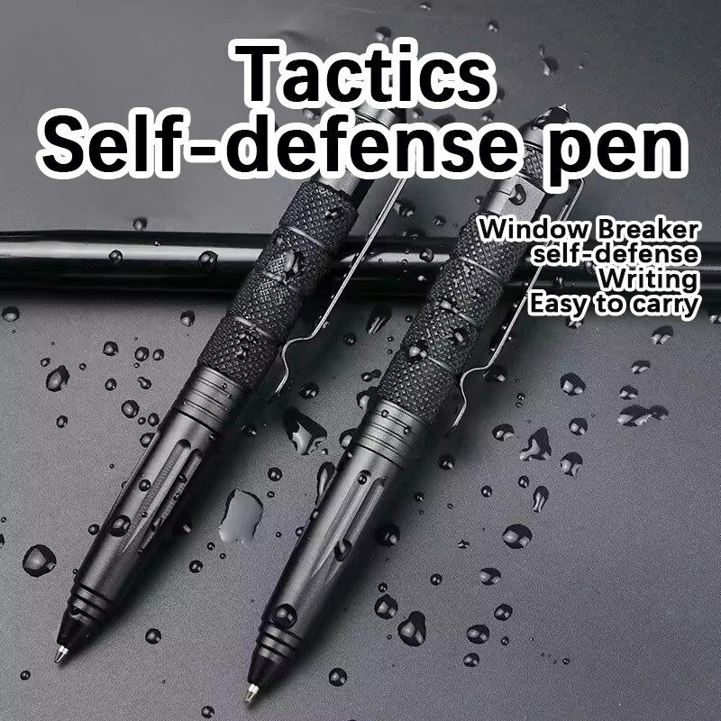 Pen Tactical Glass - 1 ชิ้น ปากกาแทคติคอล อลูมิเนียมอัลลอยด์อเนกประสงค์ ปากกาป้องกันตัว ปากกาแทคติคอล