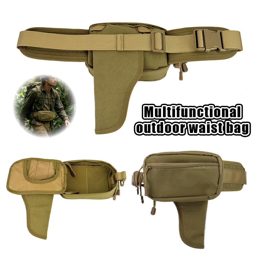 Edc Concealed Carry - กระเป๋าคาดเอวป้องกันการโจรกรรมแบบซ่อนได้， กระเป๋าคาดเอว EDC แบบลำลองสำหรับผู้ชายผู้หญิง， กระเป๋าคาดเอวสำหรับเดินทางกลางแจ้งพร้อมช่องใส่ของแบบซ่อน