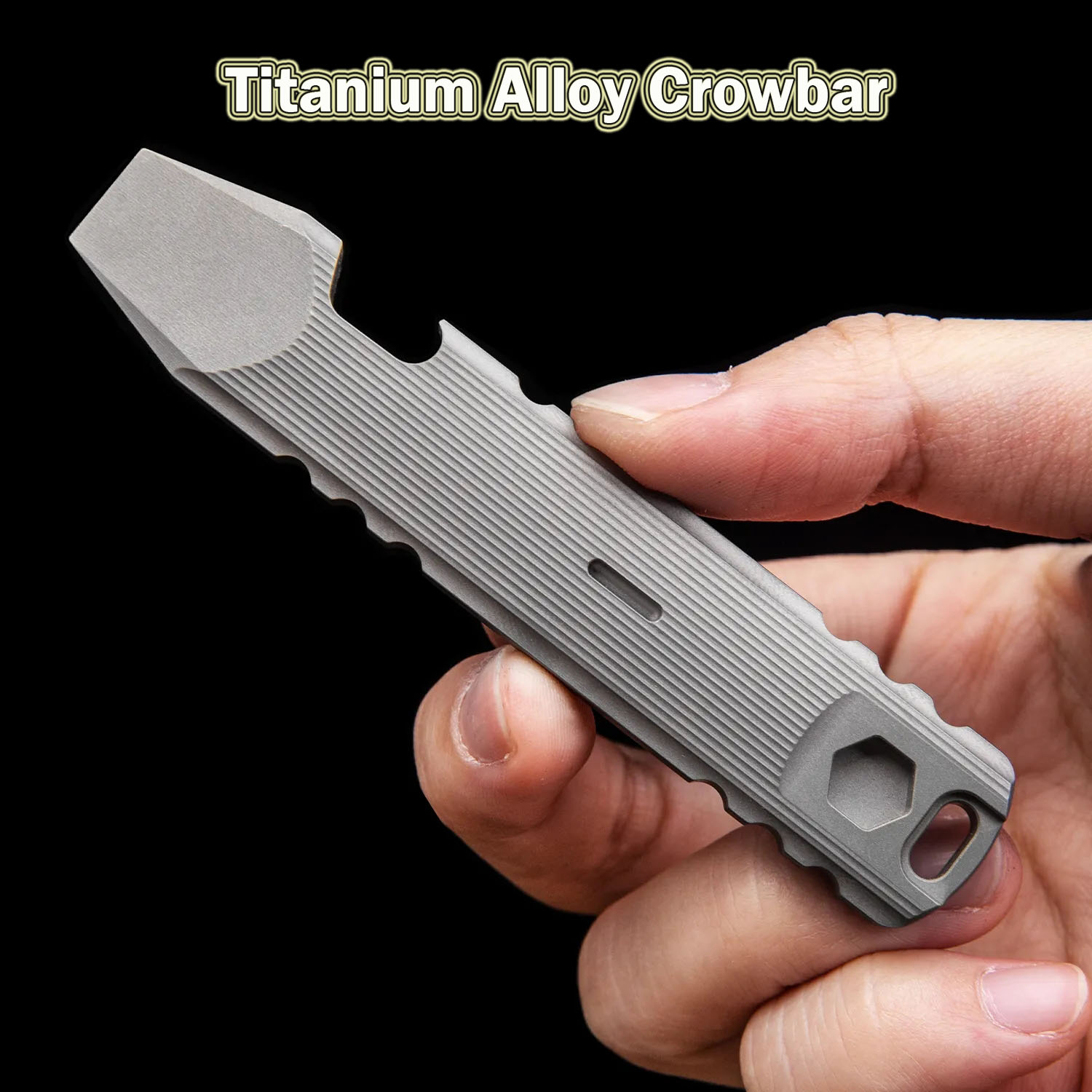 Titanium Pry Bar - 9.4 ซม.ไทเทเนียม Crowbar Multifunctional Outdoor Camping