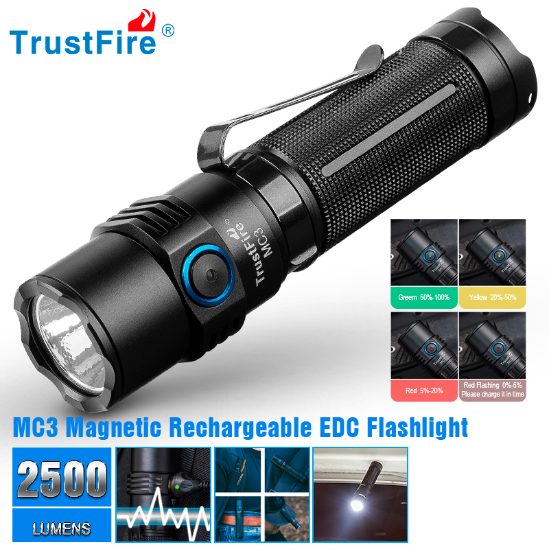 Edc Car Carry - Trustfire Mc3 High Power ไฟฉาย LED