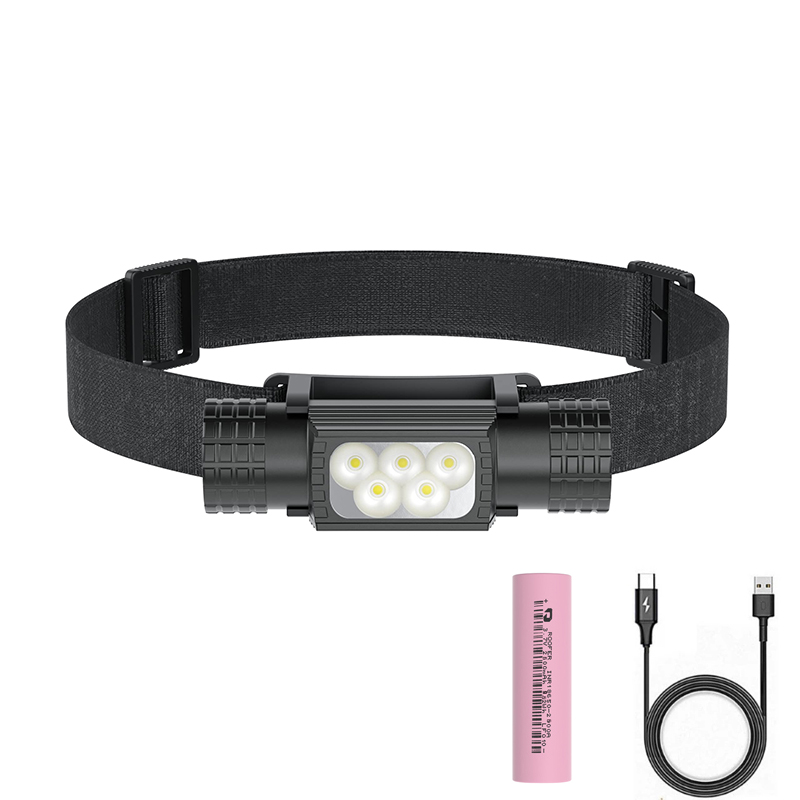 Edc (Every Day Carry - แบบพกพา USB C LED ไฟหน้าไฟฉาย 18650