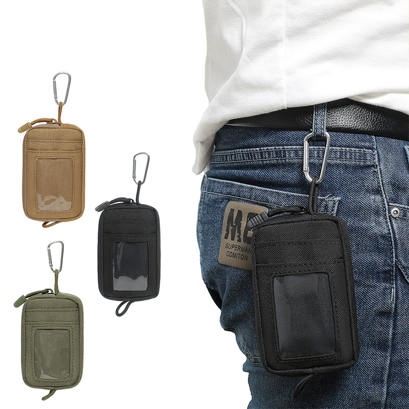 Edc Carry Card - กระเป๋าเดินป่าอเนกประสงค์สำหรับกิจกรรมกลางแจ้ง กระเป๋าคาดเอว EDC อุปกรณ์เสริม กระเป๋าใส่บัตรแบบพกพา กระเป๋าใส่กุญแจ