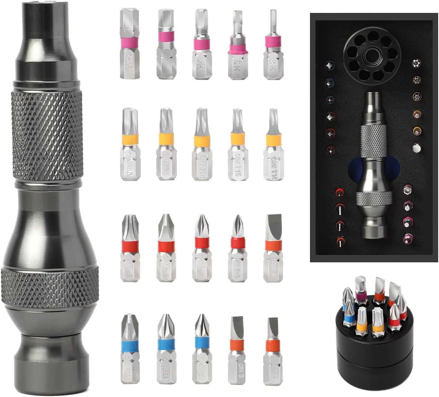 Micro Screwdriver Kit - ชุดไขควงอเนกประสงค์ 22-in-1 พร้อมหัวไขควงความแม่นยำสูง หมุนได้ 360 องศา