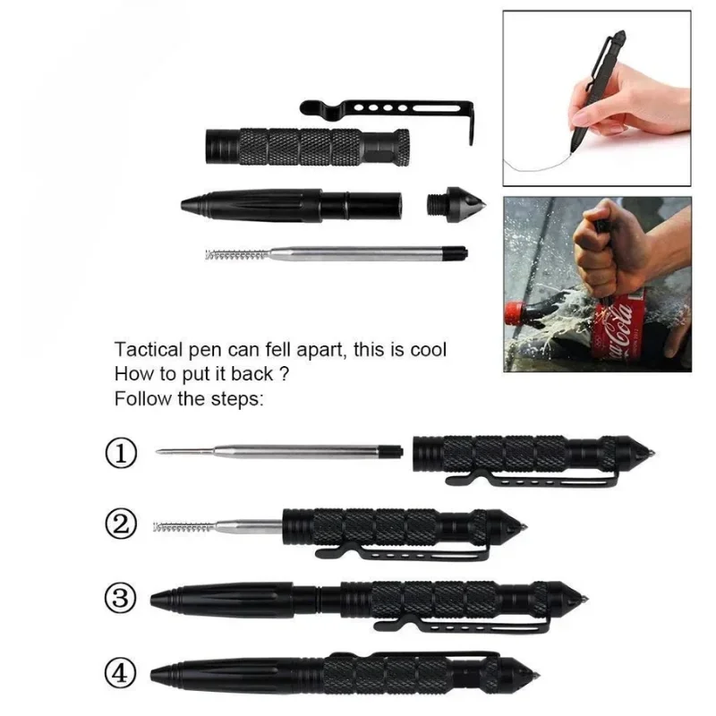 ปากกายุทธวิธีอเนกประสงค์ป้องกั - Pen Tactical Glass บทวิจารณ์และราคา