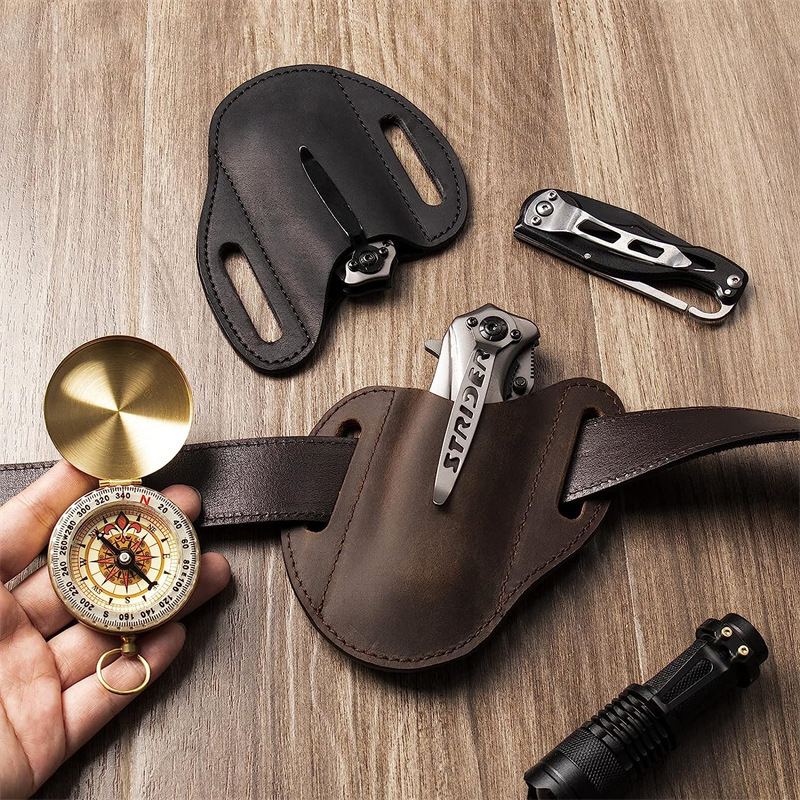 ของแท้สําหรับมีดพับผู้ถือ Vint - Edc Carry Belt บทวิจารณ์และราคา