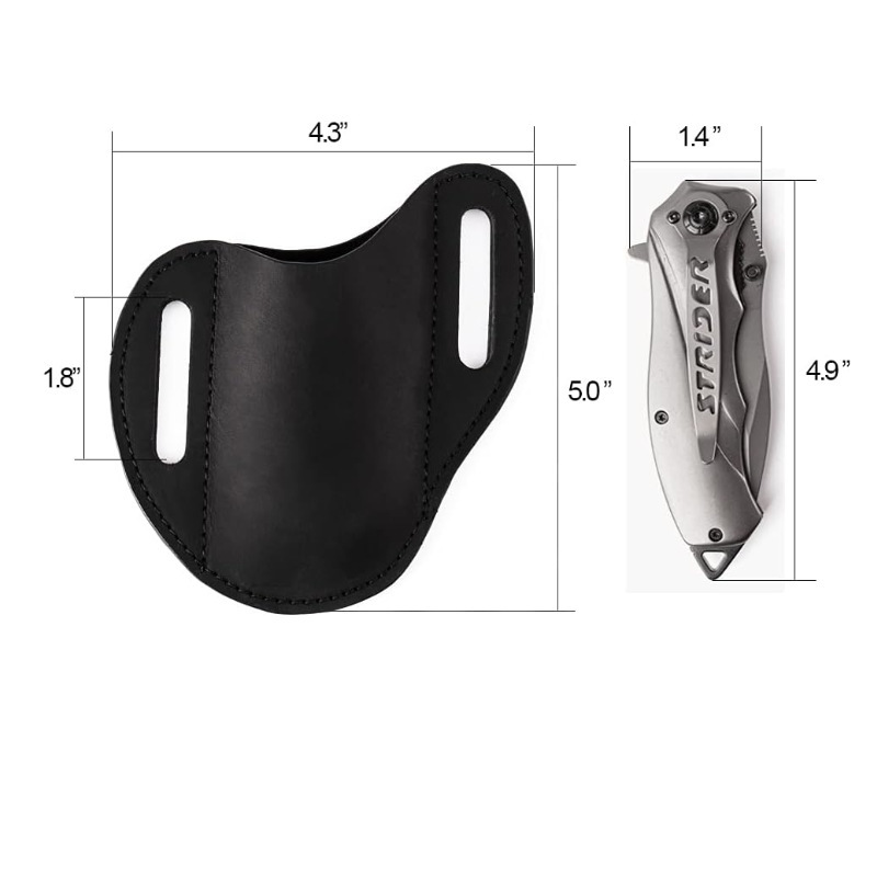 ของแท้สําหรับมีดพับผู้ถือ Vint - Edc Carry Belt บทวิจารณ์และราคา