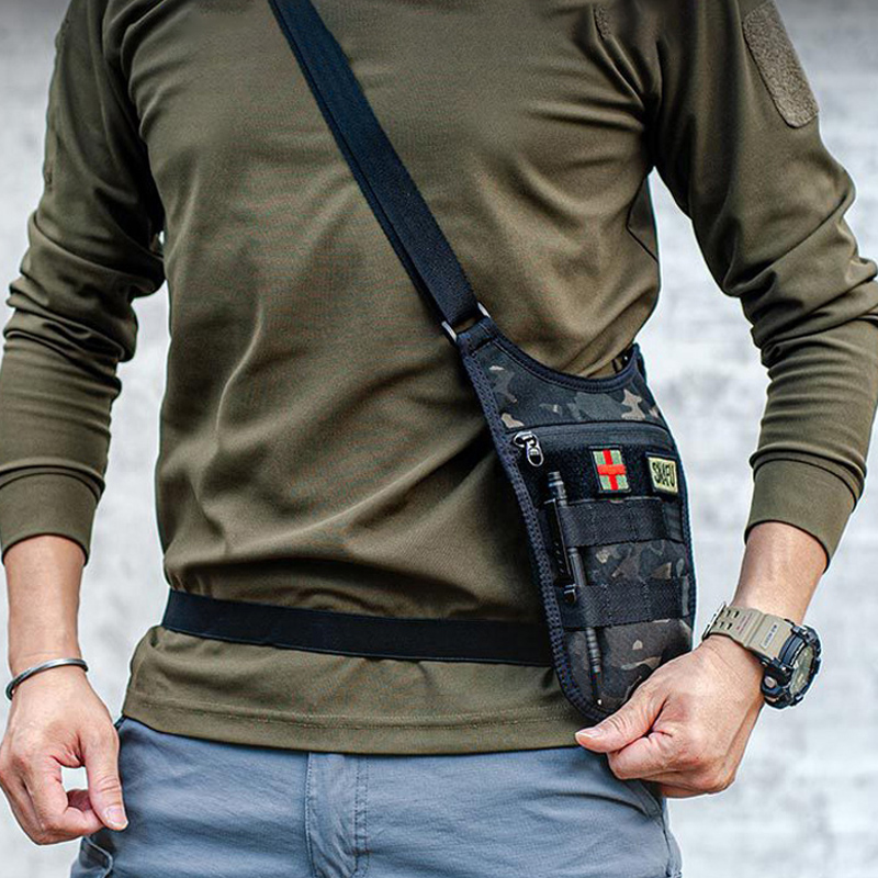 ใต้วงแขนยุทธวิธีกระเป๋าสะพายกร - Edc Concealed Carry บทวิจารณ์และราคา