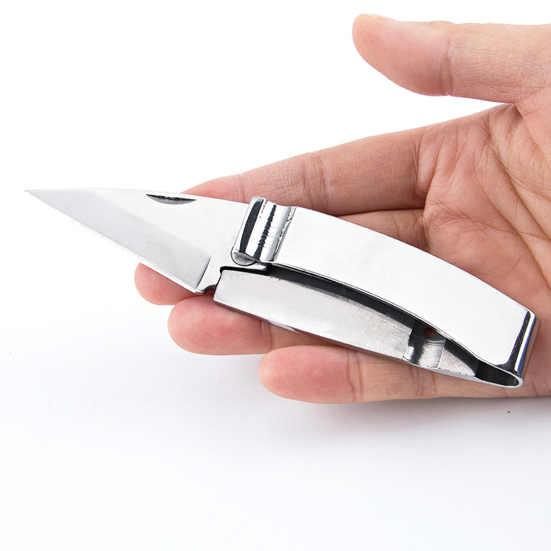 สแตนเลส SHARP ใบมีดพับมีดกลางแ - Edc Concealed Carry บทวิจารณ์และราคา