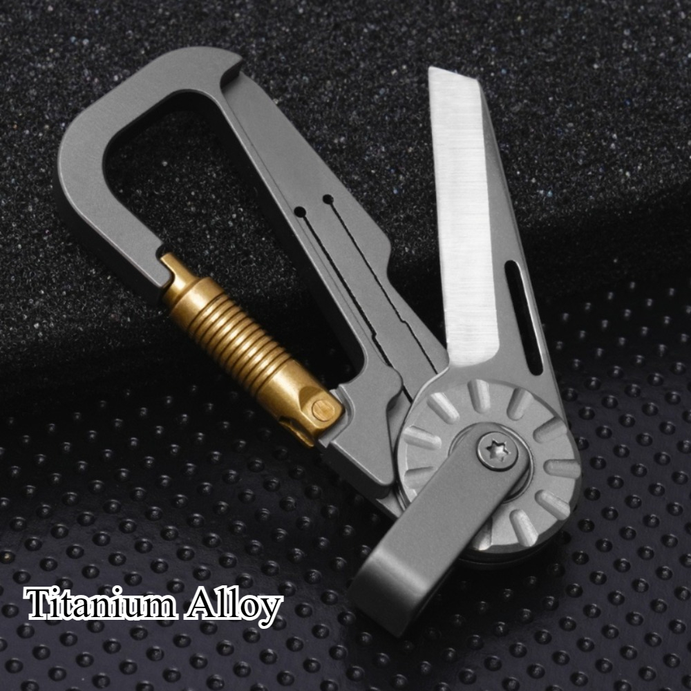 ใหม่ MINI TITANIUM Alloy พวงกุ - Edc Car Carry บทวิจารณ์และราคา