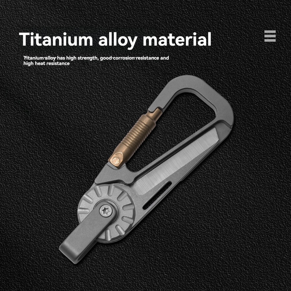 ใหม่ MINI TITANIUM Alloy พวงกุ - Edc Car Carry บทวิจารณ์และราคา
