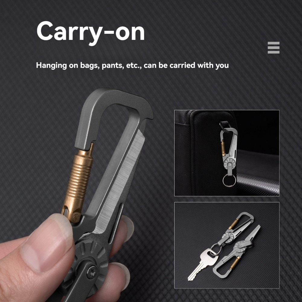 ใหม่ MINI TITANIUM Alloy พวงกุ - Edc Car Carry บทวิจารณ์และราคา