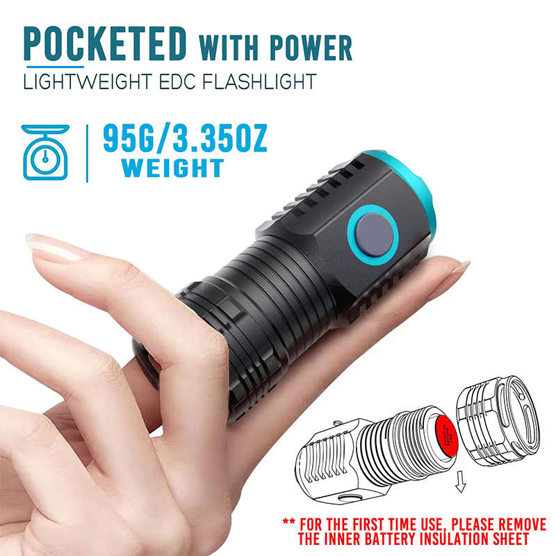Type-C ไฟฉายขนาดเล็กแบบพกพาชาร - Edc (Every Day Carry บทวิจารณ์และราคา