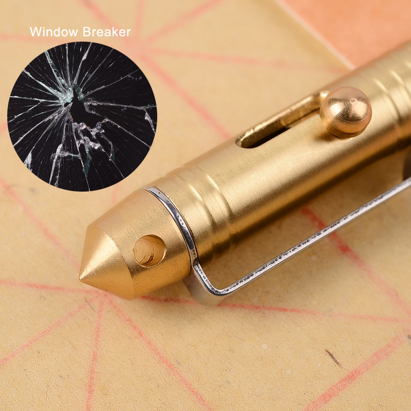ปากกาทองเหลืองแบบยุทธวิธีปากกา - Pen Tactical Glass บทวิจารณ์และราคา
