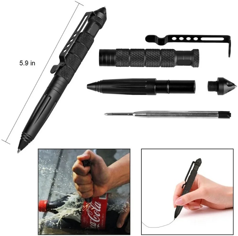 ปากกายุทธวิธีทางทหารอลูมิเนียม - Pen Tactical Glass บทวิจารณ์และราคา