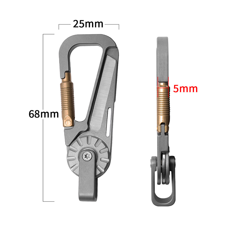 พวงกุญแจรถยนต์โลหะผสมไทเทเนียม - Edc Car Carry บทวิจารณ์และราคา