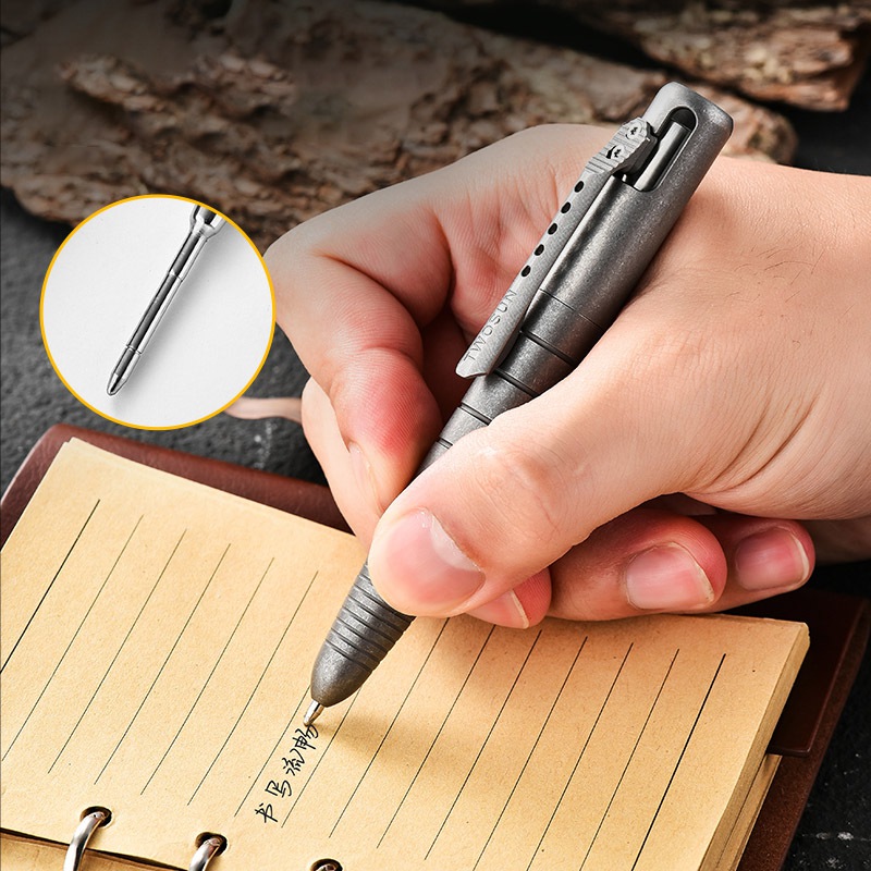 ปากกาไทเทเนียมเชิงยุทธวิธี EDC - Pen Tactical Glass บทวิจารณ์และราคา