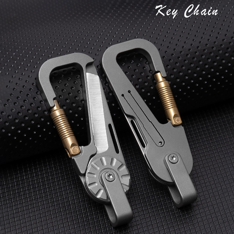 พวงกุญแจ EDC โลหะผสมไทเทเนียมพ - Edc Car Carry บทวิจารณ์และราคา