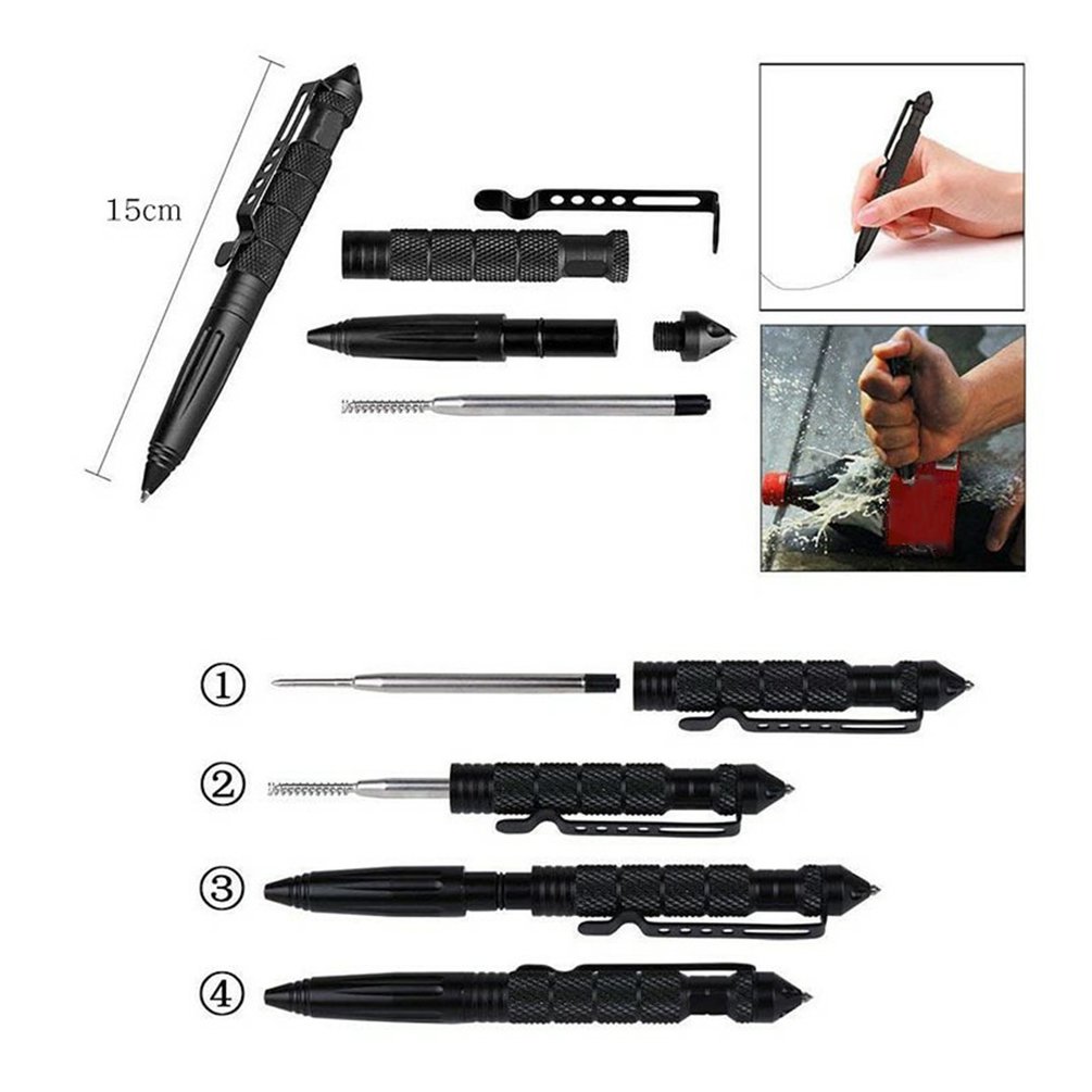 โลหะคุณภาพสูงทหารยุทธวิธีปากกา - Pen Tactical Glass บทวิจารณ์และราคา