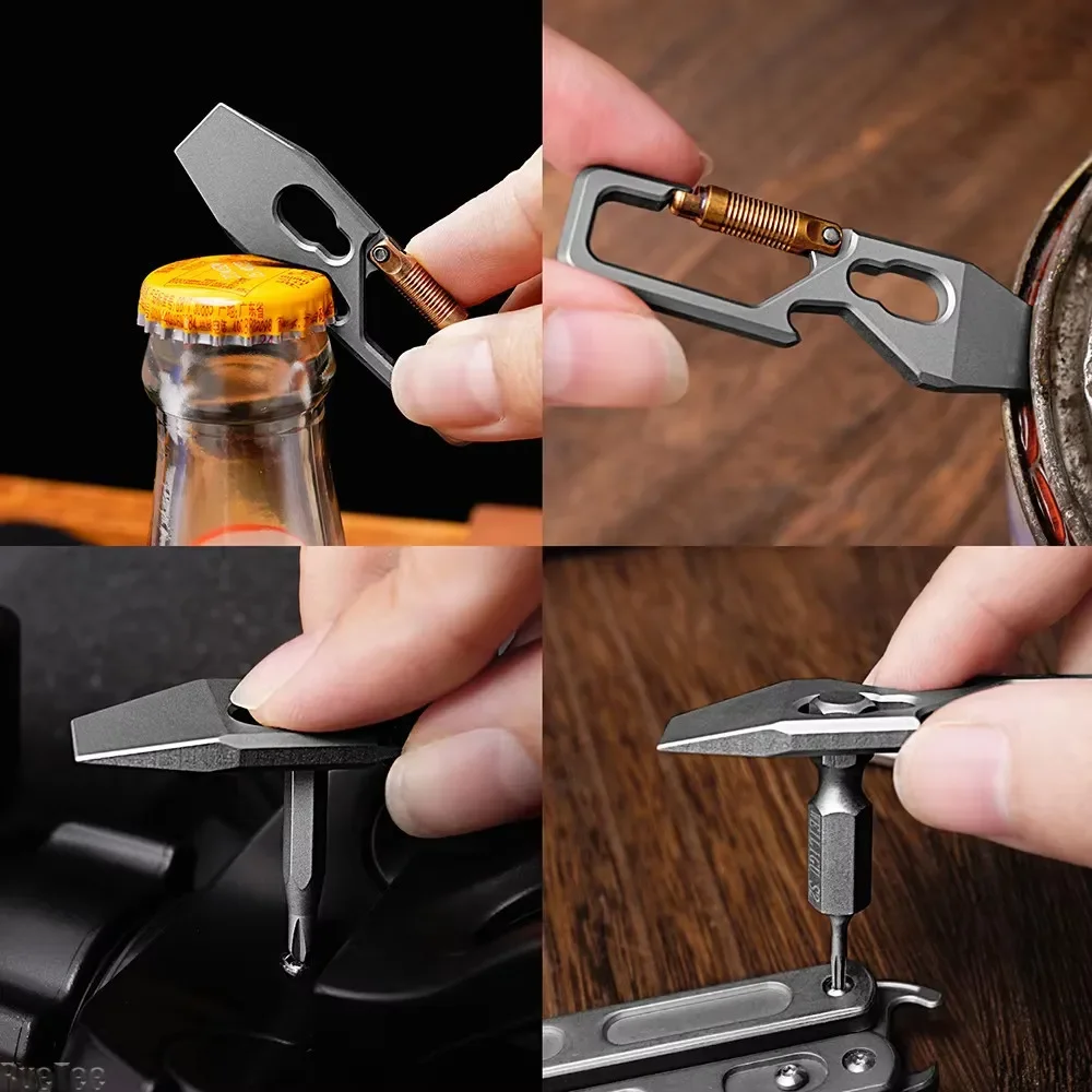 6 ซม.5-1 Multi-Function พวงกุญ - Titanium Pry Bar บทวิจารณ์และราคา